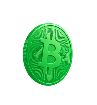 Floating card with data analytics on the crypto market